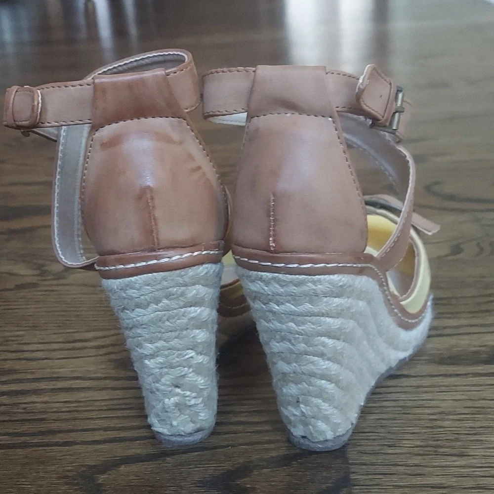 Bamboo Espadrilles - yellow - size 6.5